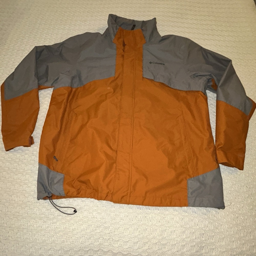 Columbia Men's XL Orange Winter Jacket Omniheat Waterproof